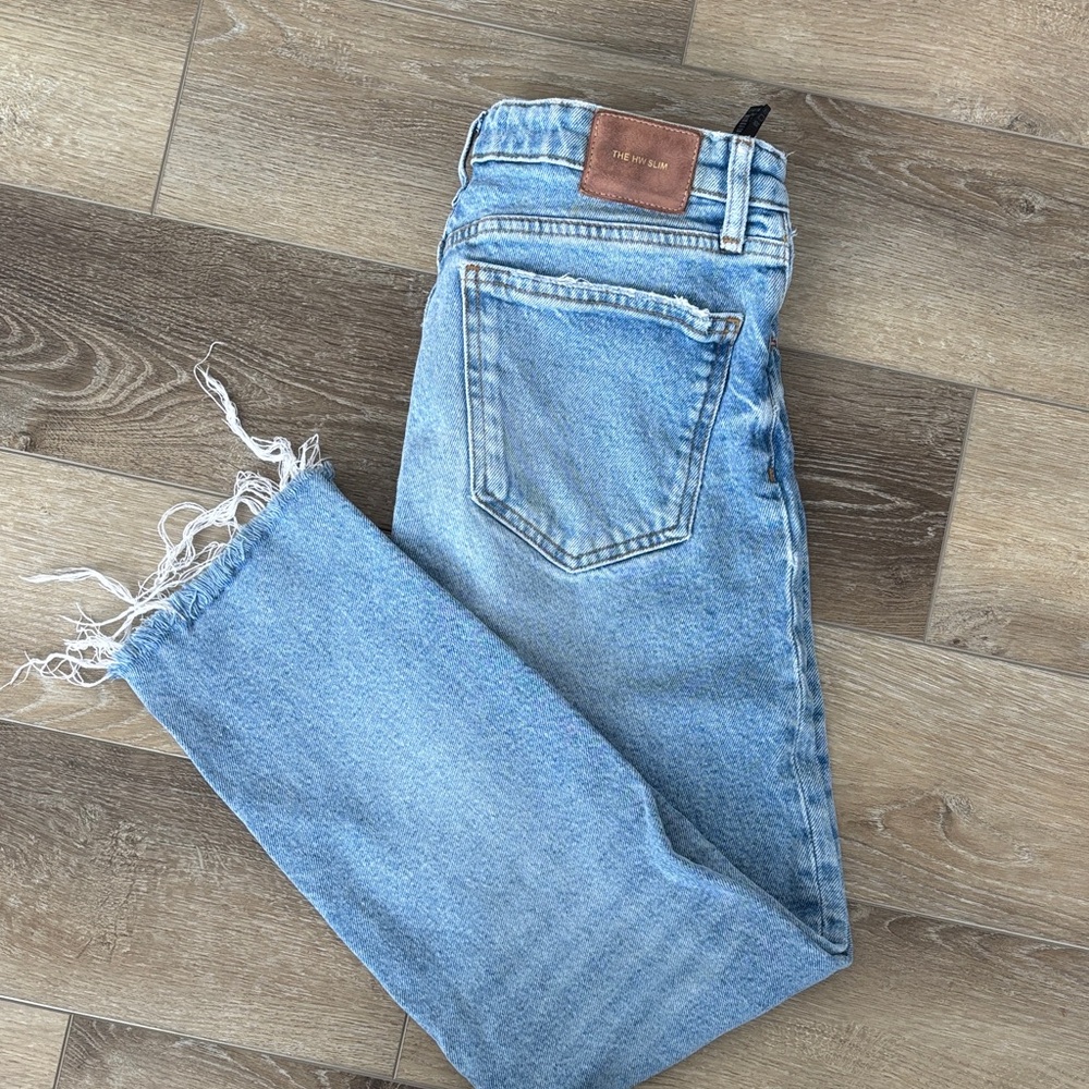 Zara Light Blue Distressed Jeans